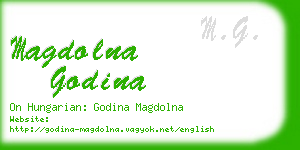 magdolna godina business card